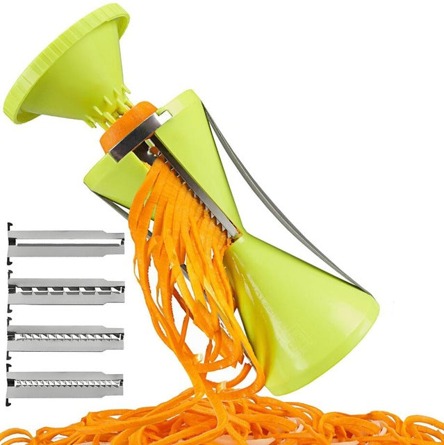 vegetable spiralizer grater vegetable spiral slicer cutter spiralizer for carrot cucumber courgette kitchen tools gadget default title