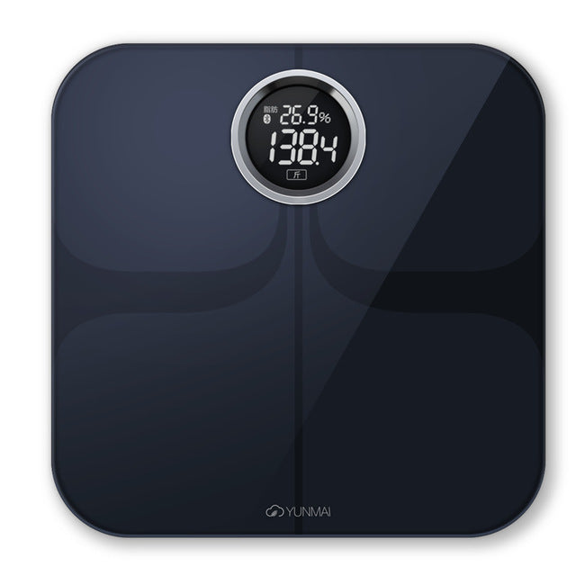 international version yunmai premium smart weight scale 10 body date healty digital big scales english app analyze loss weight black / china