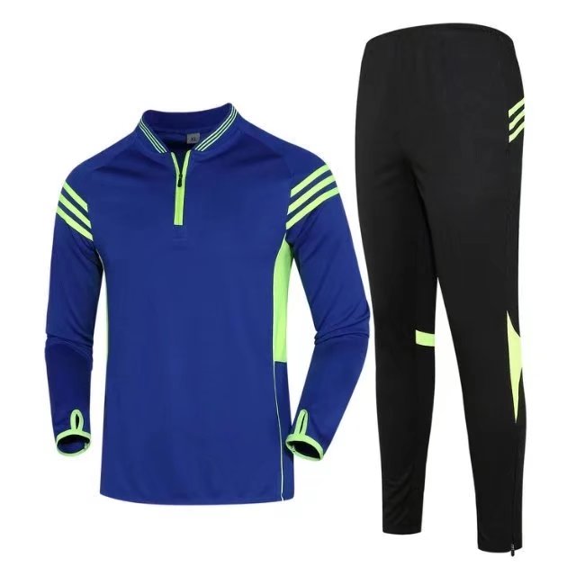 sportswear soccer tracksuit survetement men women kids football kits soccer jerseys 2017 sets running training suit+zipper pants