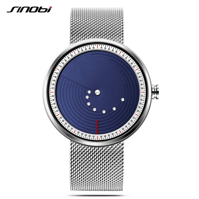 ultrathin space-time creative watches luxury watch men waterproof saat stainless steel mesh band 2018 relogio masculino 11s9768g02