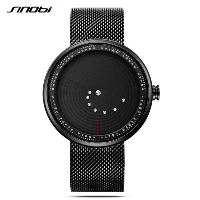 ultrathin space-time creative watches luxury watch men waterproof saat stainless steel mesh band 2018 relogio masculino 11s9768g03