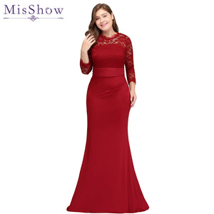 plus size evening dresses red royal blue long mermaid evening party gown dress vestido de festa