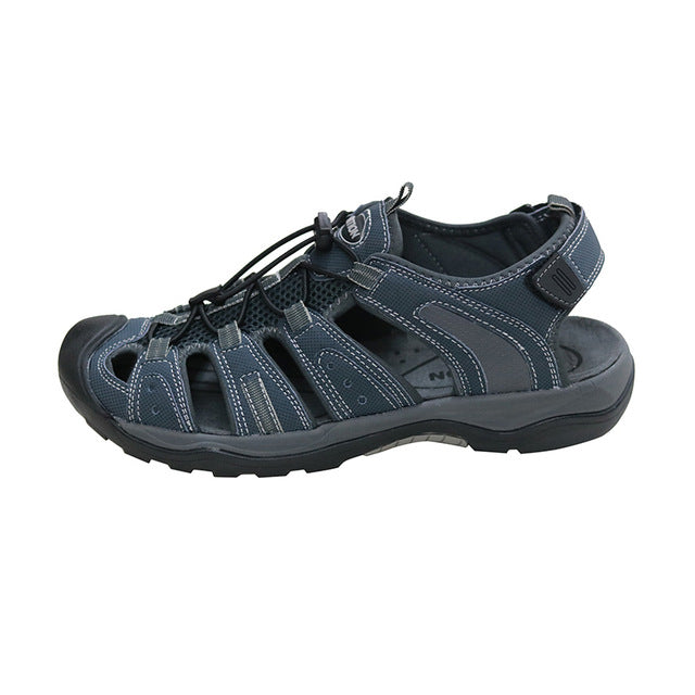 grition summer men outdoor sandals hiking trekking shoes sandals quick dry protective toecap sport walking shoes