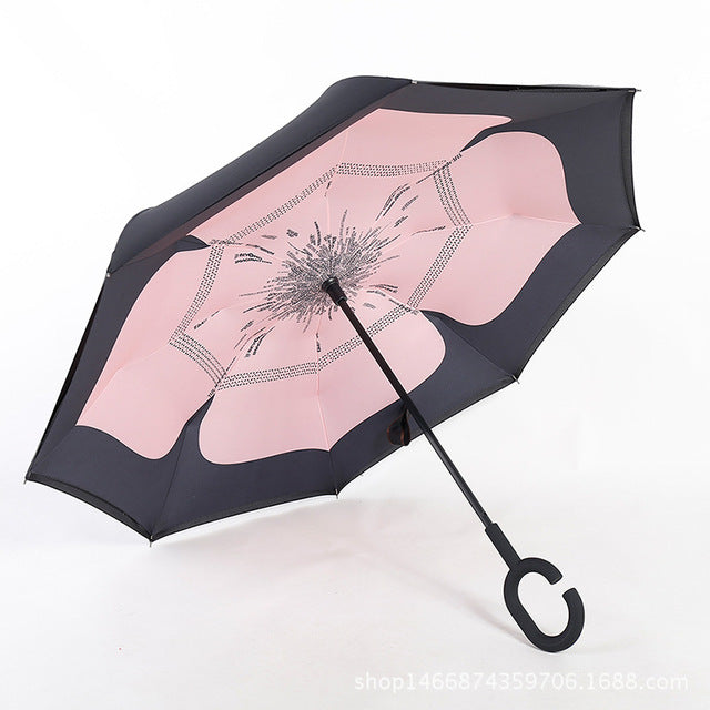new design double layer inverted umbrella self stand umbrella rain reverse car umbrellas drop shipping 11