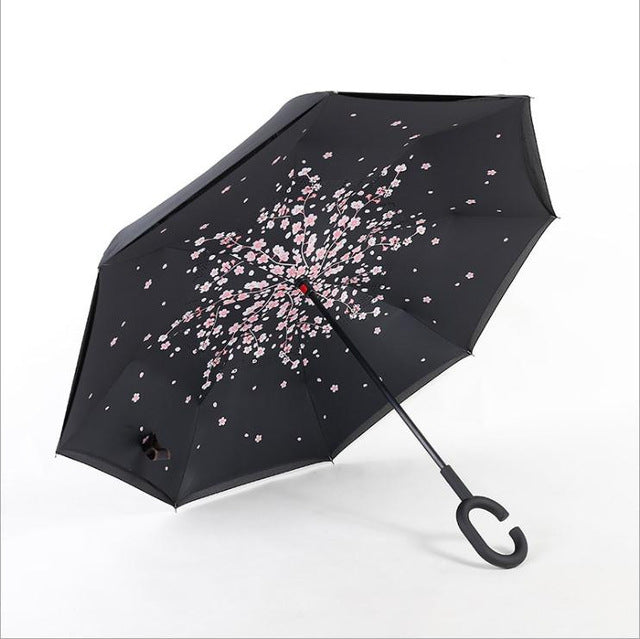 new design double layer inverted umbrella self stand umbrella rain reverse car umbrellas drop shipping 21