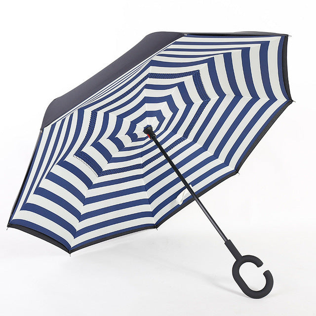 new design double layer inverted umbrella self stand umbrella rain reverse car umbrellas drop shipping 20