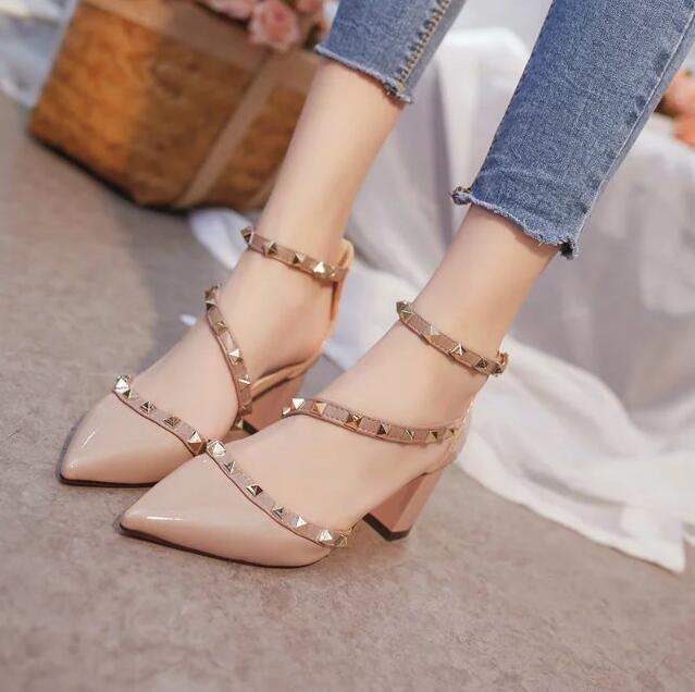 comfortable high quality square heels