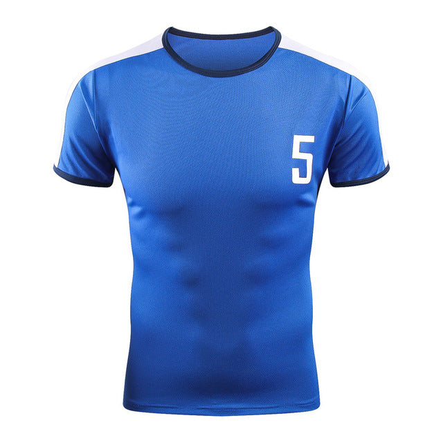 new breathable retro models men's soccer jersey self-cultivation short-sleeved running t-shirt basketball football t-shirt hs
