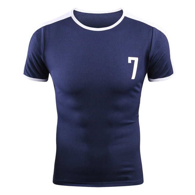 new breathable retro models men's soccer jersey self-cultivation short-sleeved running t-shirt basketball football t-shirt hs
