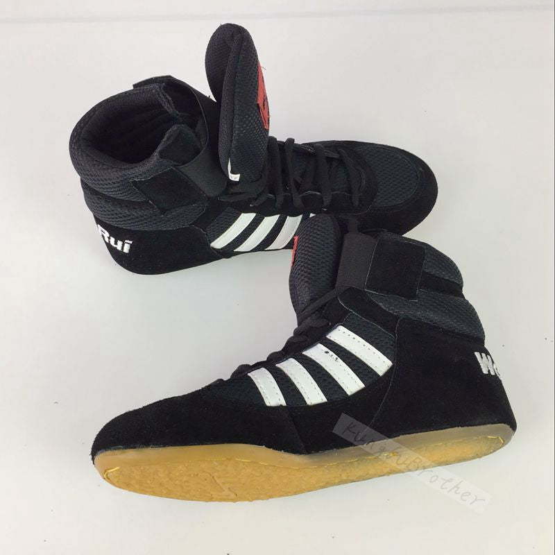 professional  boxing  wrestling shoes rubber outsole breathable combat shoe sneakers scarpe boxe uomo