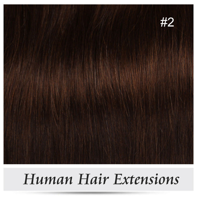 clip in human hair extensions straight full head set 7pcs 100g machine made remy hair clip ins 100% human hair extension