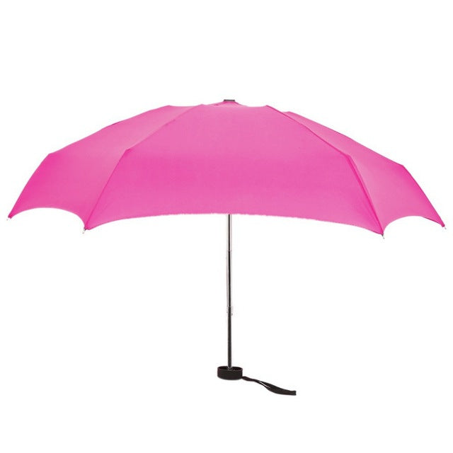 mini pocket umbrella quality men's umbrella windproof folding umbrellas compact rain umbrella red