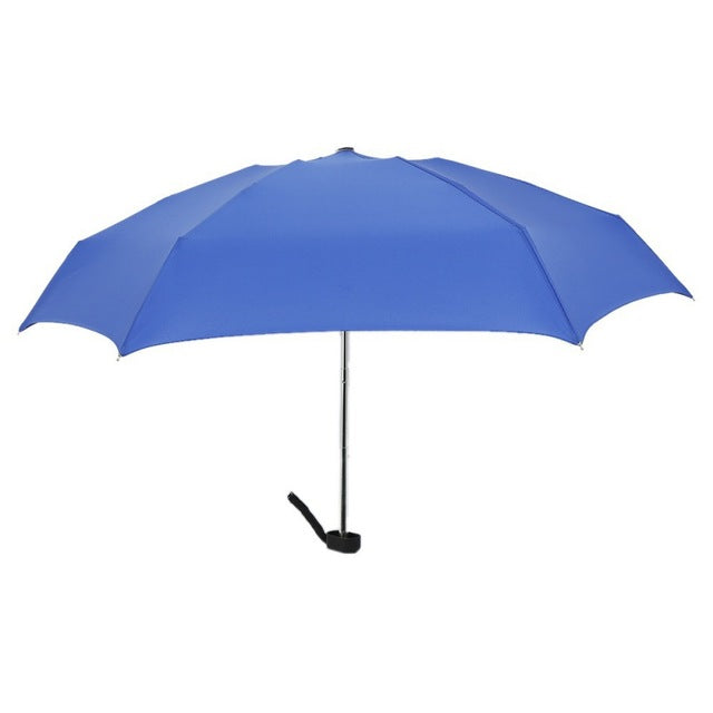 mini pocket umbrella quality men's umbrella windproof folding umbrellas compact rain umbrella blue
