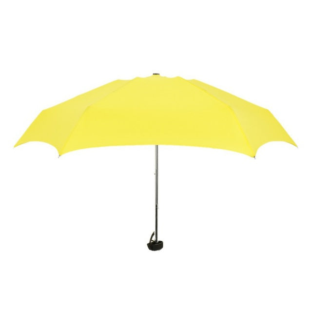 mini pocket umbrella quality men's umbrella windproof folding umbrellas compact rain umbrella yellow