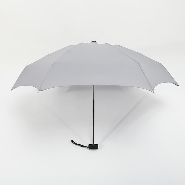 mini pocket umbrella quality men's umbrella windproof folding umbrellas compact rain umbrella dark grey