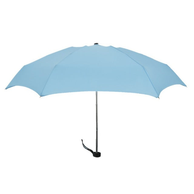 mini pocket umbrella quality men's umbrella windproof folding umbrellas compact rain umbrella sky blue