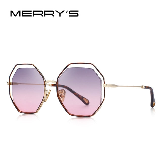 merry's design women butterfly gradient sunglasses uv400 protection c05 g-pink