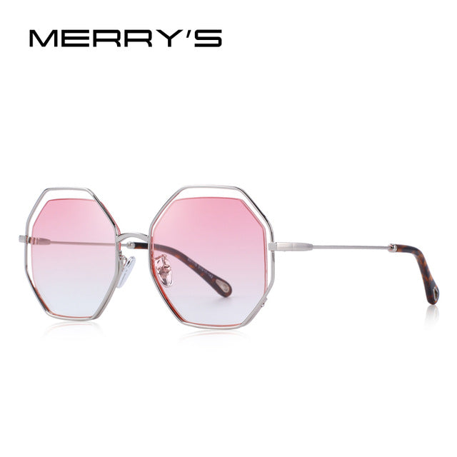 merry's design women butterfly gradient sunglasses uv400 protection c07 pink