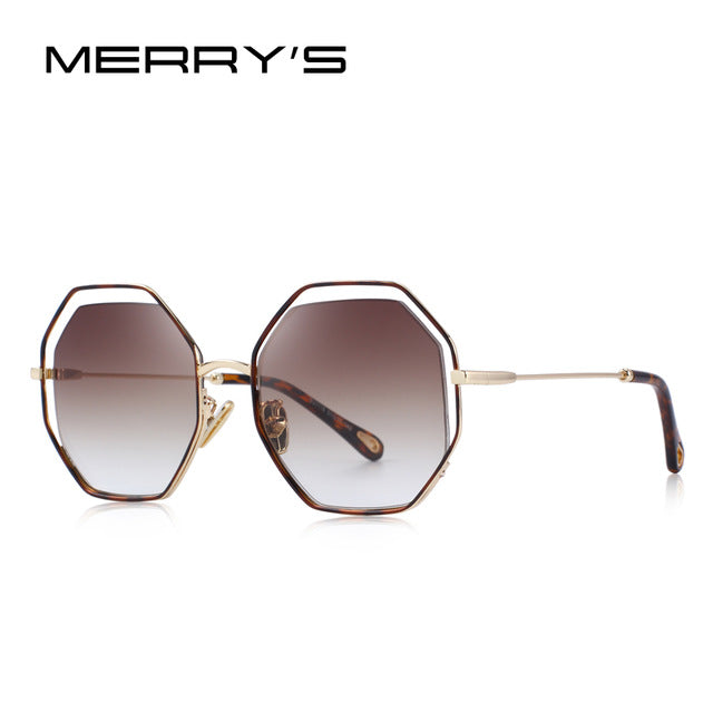 merry's design women butterfly gradient sunglasses uv400 protection c08 brown