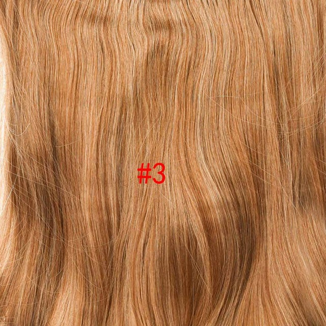 190g wavy clip in hair extensions blonde 24 inch 17 colors available synthetic heat resistant fiber 4 clips/piece p4/27 / 24inches
