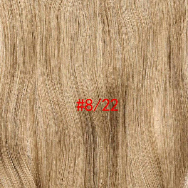 190g wavy clip in hair extensions blonde 24 inch 17 colors available synthetic heat resistant fiber 4 clips/piece p6/613 / 24inches