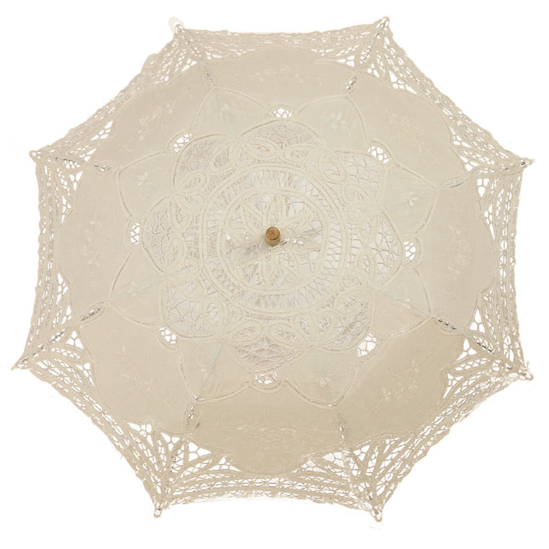 victorian umbrella umbrella lace wedding bride umbrella ivory 38x64cm