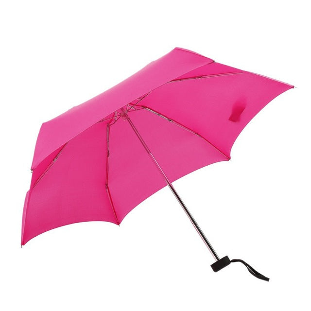 1pc mini capsule pocket light umbrella windproof folding umbrellas travel compact rain umbrella men rose red