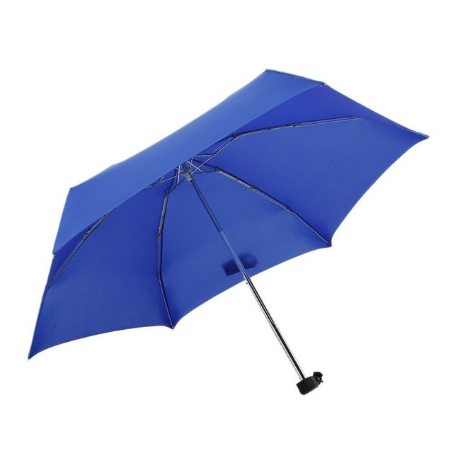 1pc mini capsule pocket light umbrella windproof folding umbrellas travel compact rain umbrella men blue