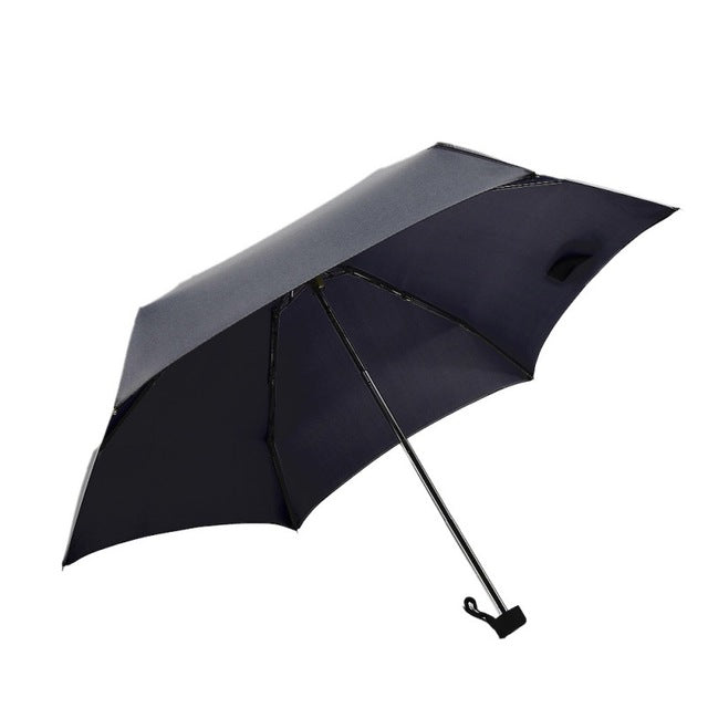 1pc mini capsule pocket light umbrella windproof folding umbrellas travel compact rain umbrella men black
