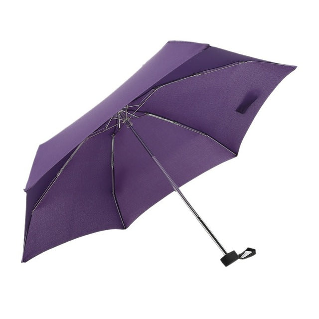 1pc mini capsule pocket light umbrella windproof folding umbrellas travel compact rain umbrella men plum