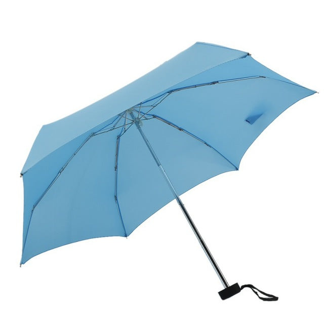 1pc mini capsule pocket light umbrella windproof folding umbrellas travel compact rain umbrella men sky blue