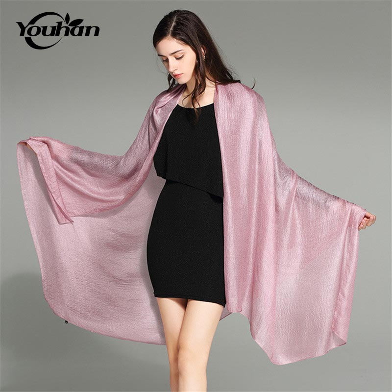 youhan fashion women scarf pure color luxury brand scraf female shawl ladies scarves travel beach pashmina shawl foulard