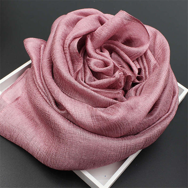 youhan fashion women scarf pure color luxury brand scraf female shawl ladies scarves travel beach pashmina shawl foulard color15