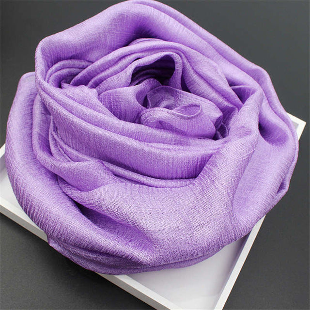 youhan fashion women scarf pure color luxury brand scraf female shawl ladies scarves travel beach pashmina shawl foulard color16