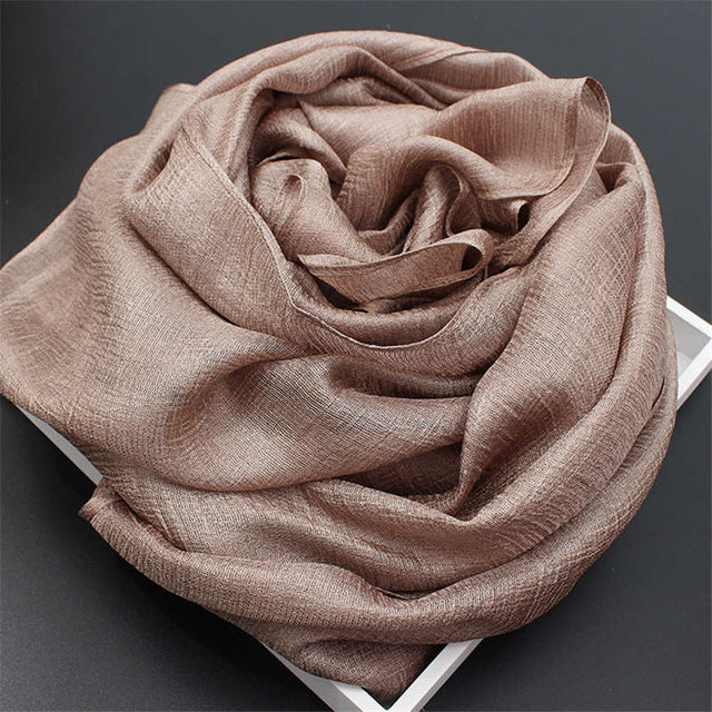 youhan fashion women scarf pure color luxury brand scraf female shawl ladies scarves travel beach pashmina shawl foulard color23