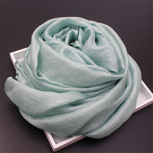 youhan fashion women scarf pure color luxury brand scraf female shawl ladies scarves travel beach pashmina shawl foulard color24