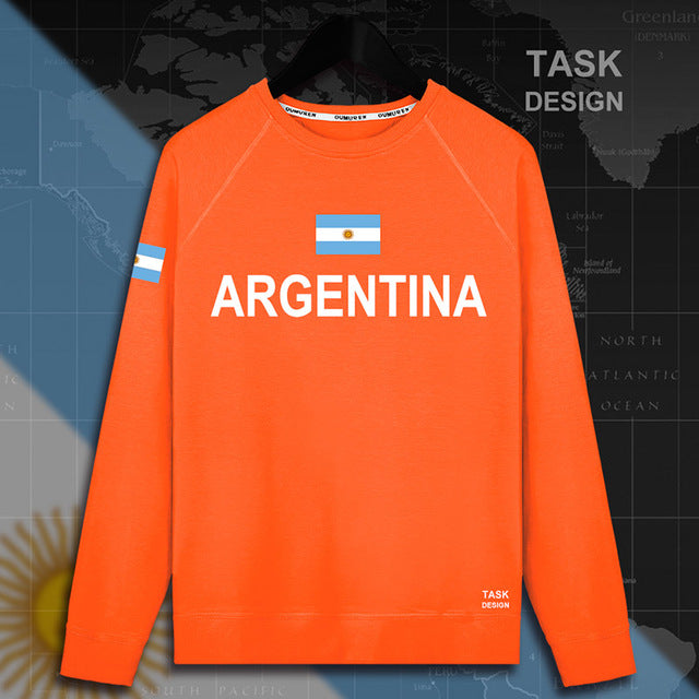 argentina argentine ar mens hoodie pullovers hoodies men sweatshirt thin new streetwear clothing jerseys tracksuit nation flag