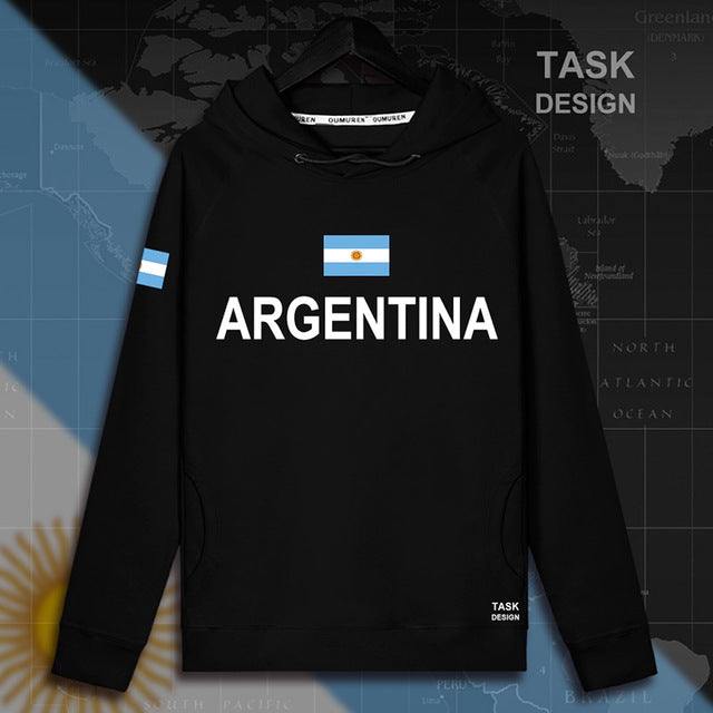 argentina argentine ar mens hoodie pullovers hoodies men sweatshirt thin new streetwear clothing jerseys tracksuit nation flag