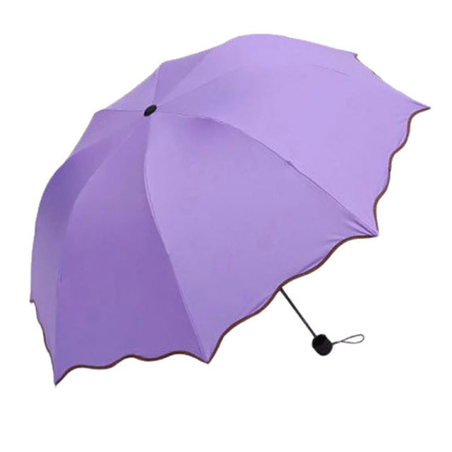 women rain umbrella folding female umbrellas handle comfortable strongly brand for princess purple