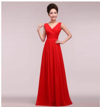 dongcmy evening dress new formal bandage robe de soiree plus size festa chiffon long v-neck party gown