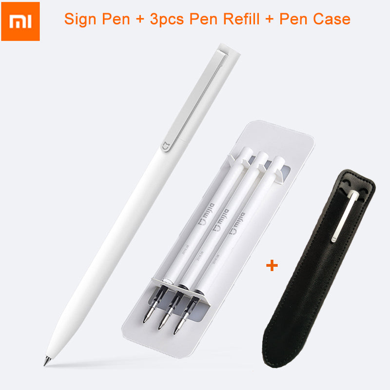 2017 original xiaomi mijia pens mi pens 9.5mm xiaomi signing pens premec smooth switzerland refill mikuni