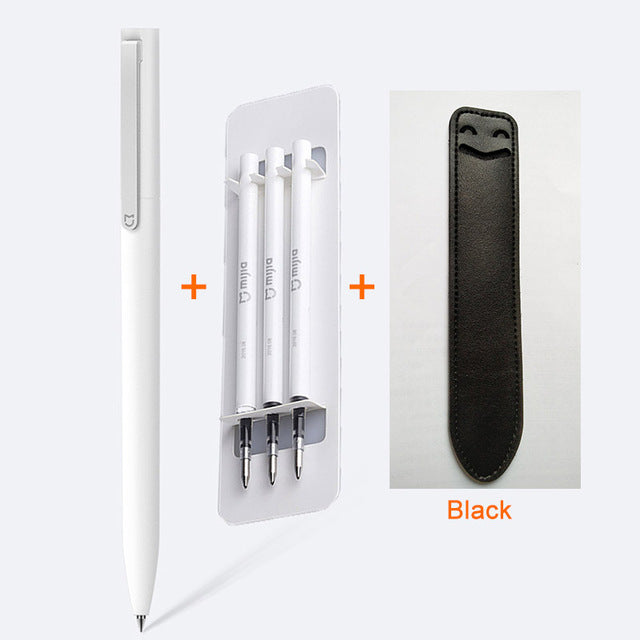 2017 original xiaomi mijia pens mi pens 9.5mm xiaomi signing pens premec smooth switzerland refill mikuni add black case