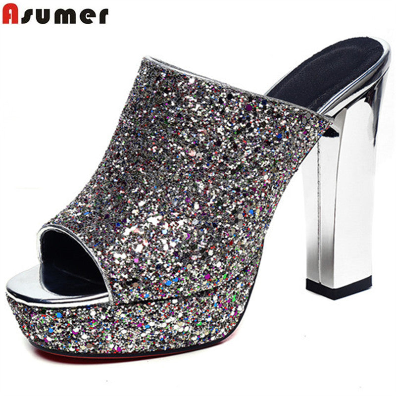 hot sale new arrived sandals peep toe solid color high heels