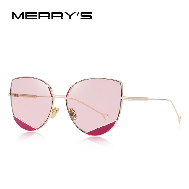 merry's design women classic fashion cat eye sunglasses uv400 protection c04 pink