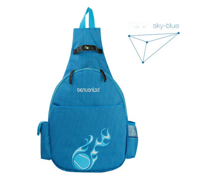 original tennis racket bag tennis backpack racket bag portable clasp shoulder can be left to right tennis bag badminton bag sky blue