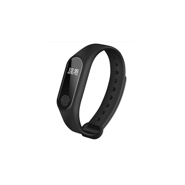ip67 smart wristband smart watch oled touch screen bt 4.0 bracelet fitness tracker heart rate / sleep monitoring pedometer black