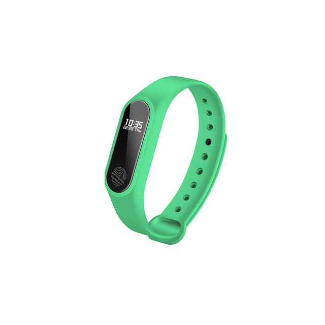 ip67 smart wristband smart watch oled touch screen bt 4.0 bracelet fitness tracker heart rate / sleep monitoring pedometer green