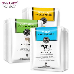 omy lady hanchan milk&goat milk& bean skin care face mask natural hydrating face mask whitening face oil control face mask gel
