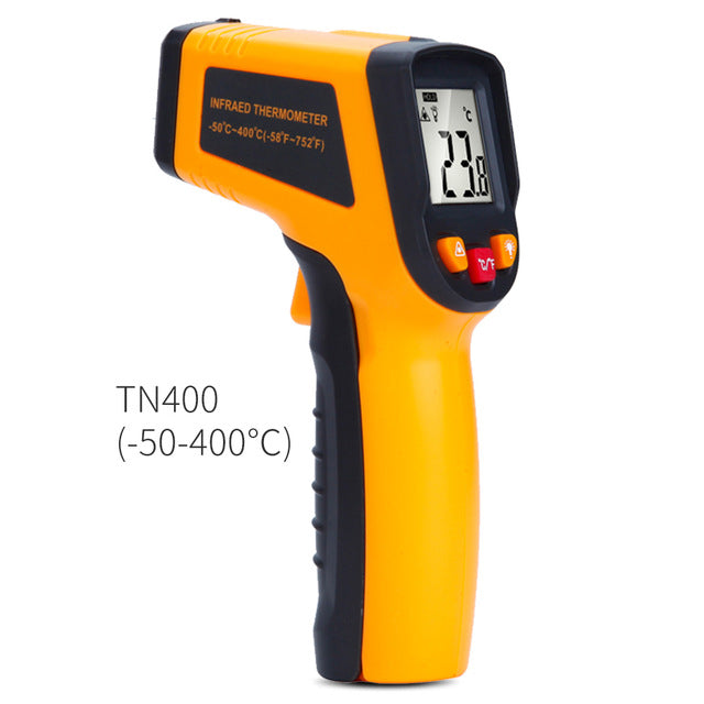 handheld digital non contact infrared thermometer -50-400/600 degree celsius laser lcd display ir infrared measurement gun tn400 degree celsius
