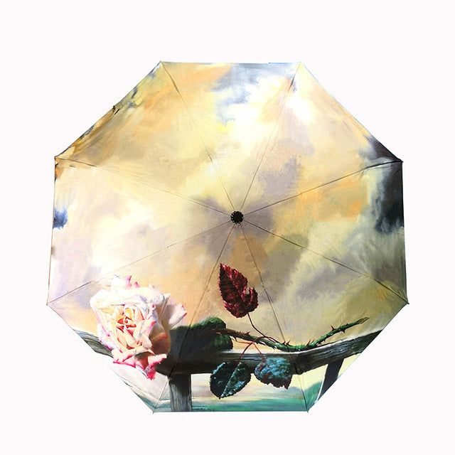 like rain chinese art sakura umbrellas female folding umbrella rain women windproof high quality anti-uv sun parasol